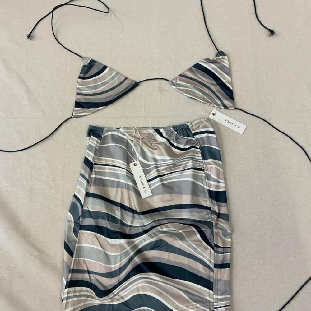 Y2K-inspired two-piece set